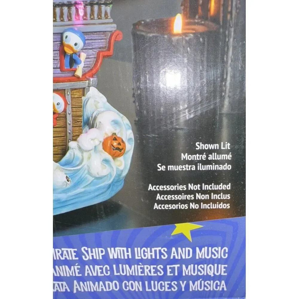 Disney Halloween Animated Pirate Ship with Lights And Music Mickey Mouse